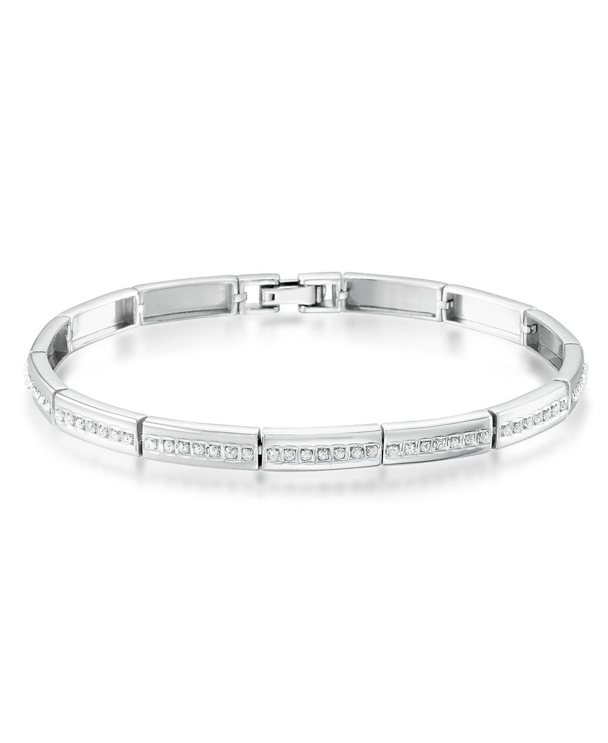 Platinum over Sterling Silver_Diamond Fascination® Diamond Accent Sterling Silver Bold Line Bracelet - iHeart Jewels_I_Heart_2