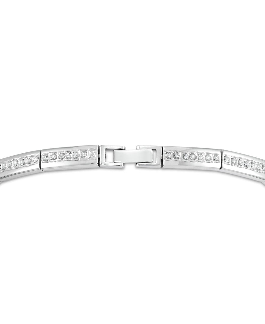 Platinum over Sterling Silver_Diamond Fascination® Diamond Accent Sterling Silver Bold Line Bracelet - iHeart Jewels_I_Heart_2