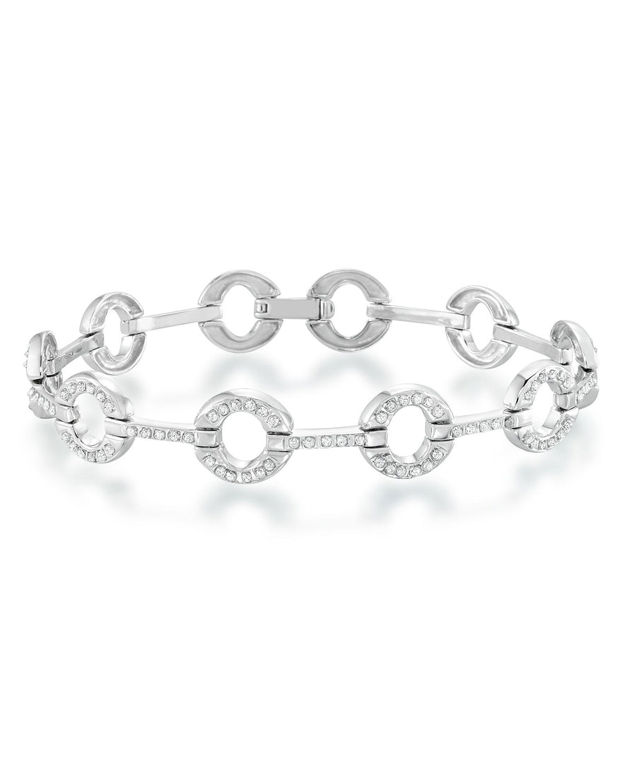 Platinum over Sterling Silver_Diamond Fascination® Diamond Accent Sterling Silver Circle Stations Bracelet - iHeart Jewels_I_Heart_2