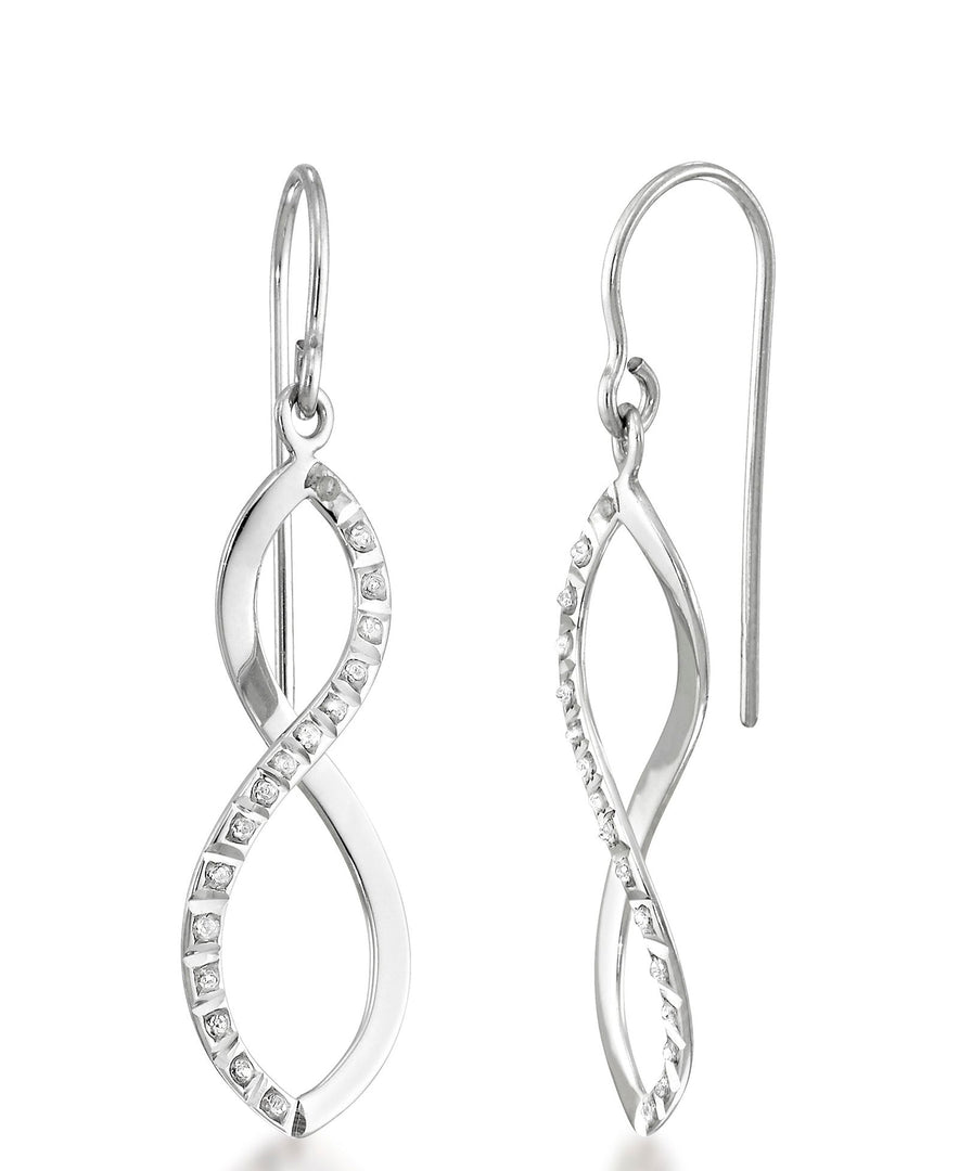 Platinum over Sterling Silver_Diamond Fascination® Diamond Accent Sterling Silver Graduated Infinity Drop Earrings - iHeart Jewels_I_Heart_2