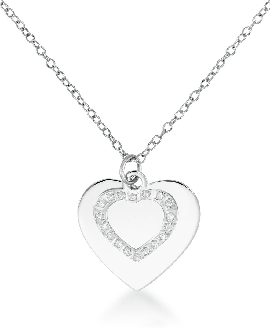 Platinum over Sterling Silver_Diamond Fascination® Diamond Accent Sterling Silver Heart Tag Necklace - iHeart Jewels_I_Heart_2