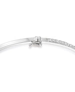 Load image into Gallery viewer, Platinum over Sterling Silver_Diamond Fascination® Diamond Accent Sterling Silver Hinged Bangle Bracelet_I_Heart_2