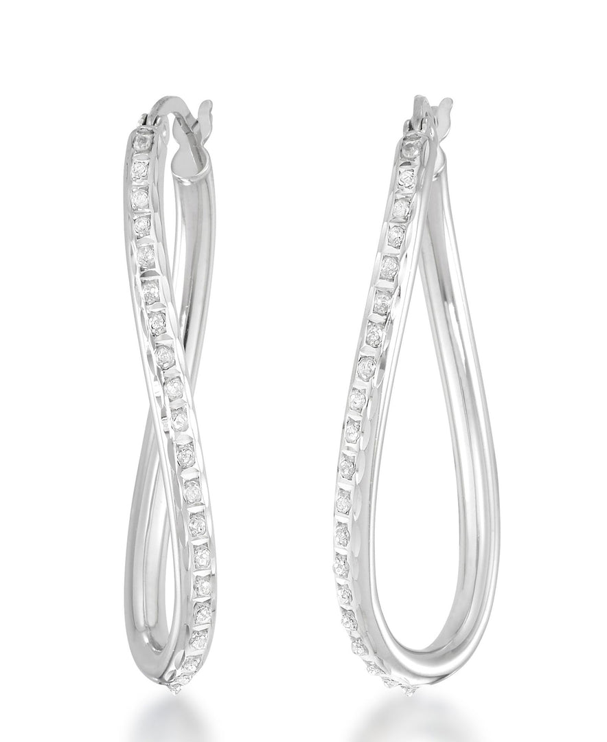 Platinum over Sterling Silver_Diamond Fascination® Diamond Accent Sterling Silver Large Oval Wave Hoop Earrings - iHeart Jewels_I_Heart_2