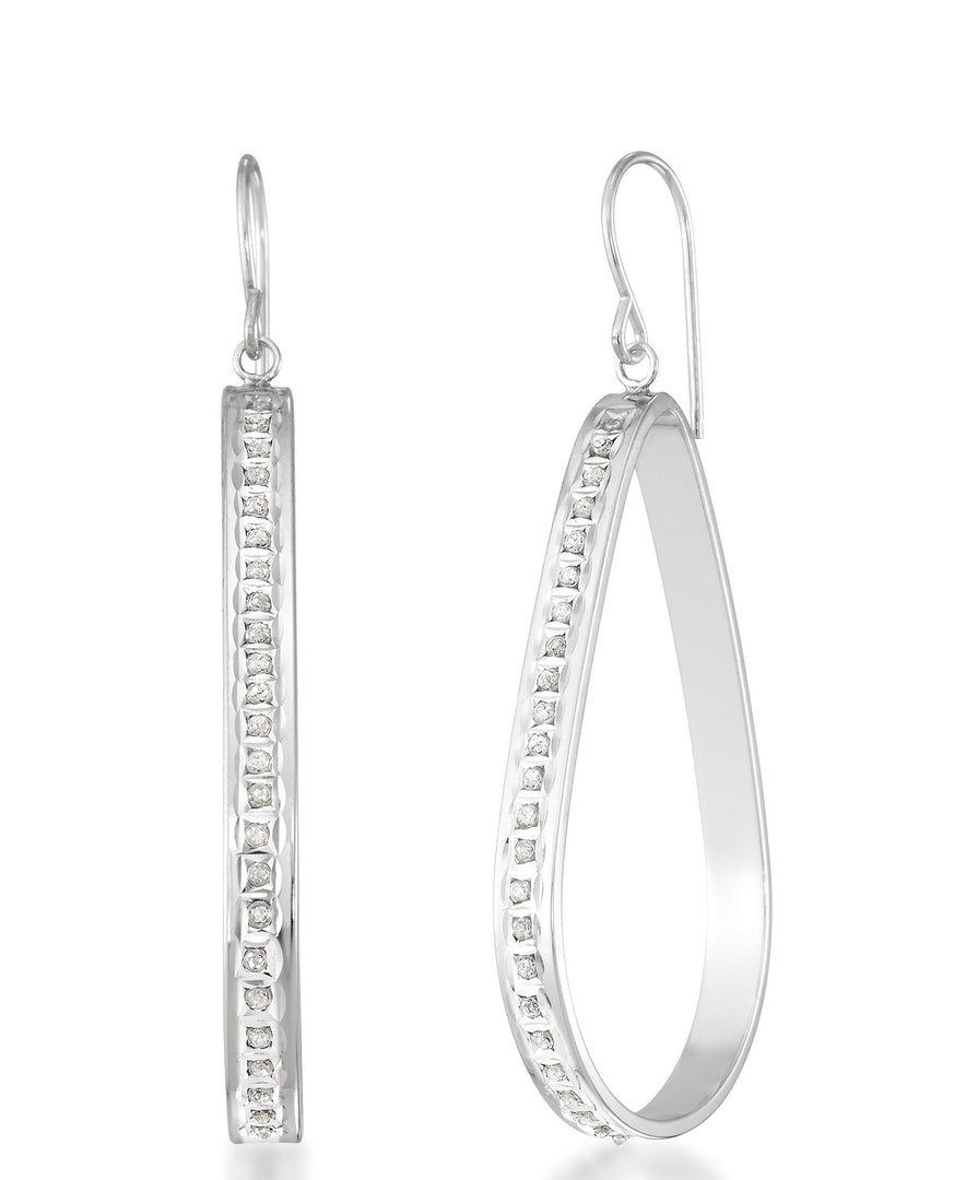Platinum over Sterling Silver_Diamond Fascination® Diamond Accent Sterling Silver Large Teardrop Dangle Earrings - iHeart Jewels_I_Heart_1