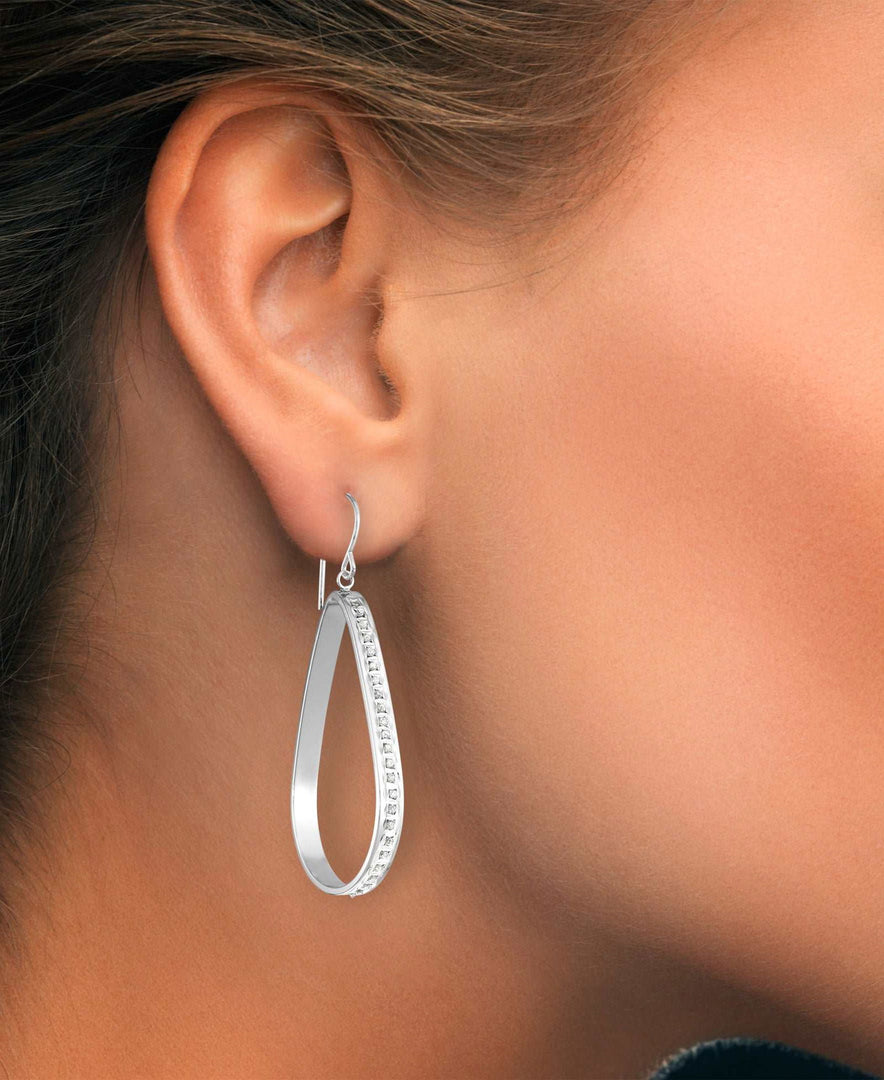 Platinum over Sterling Silver_Diamond Fascination® Diamond Accent Sterling Silver Large Teardrop Dangle Earrings - iHeart Jewels_I_Heart_1