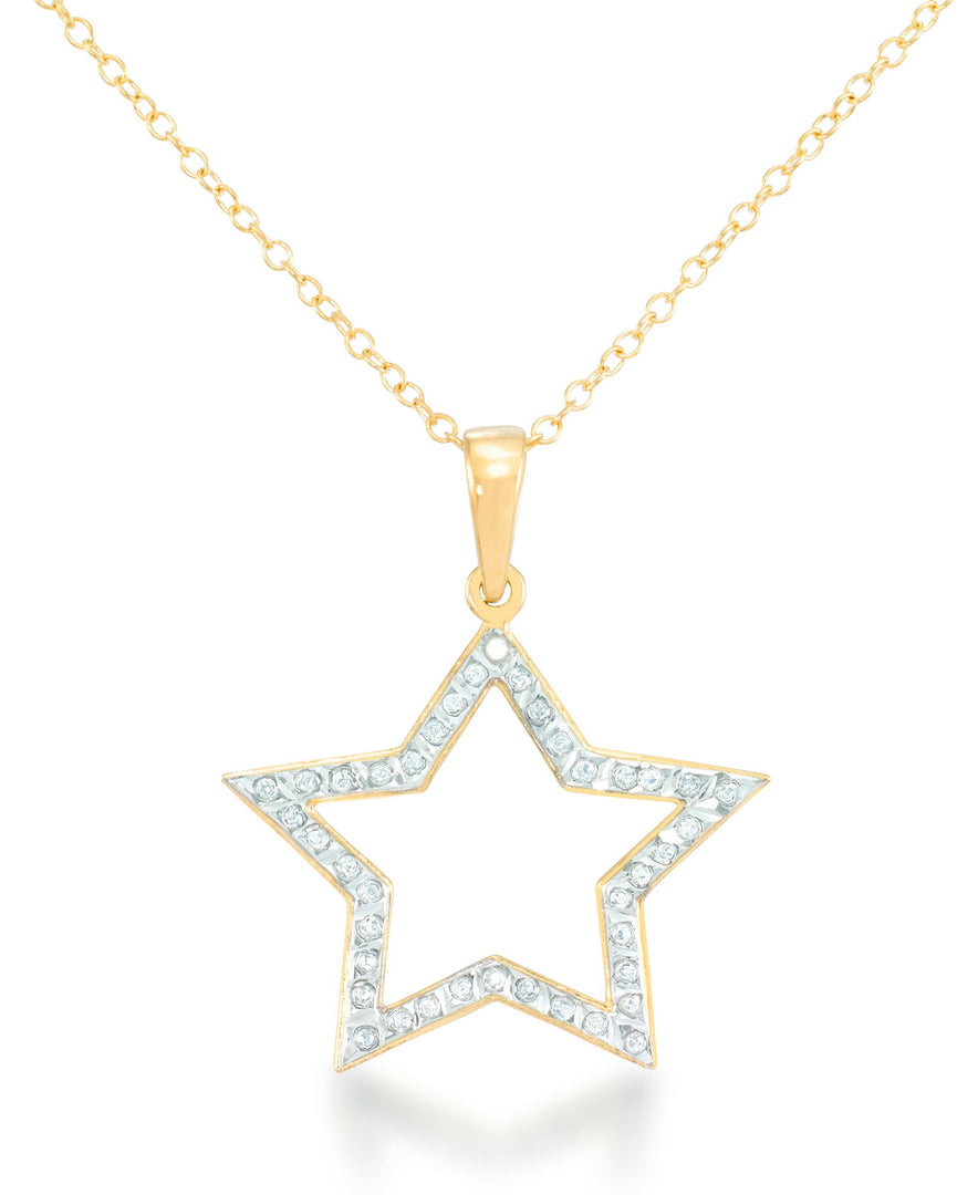 18K Yellow Gold over Sterling Silver_Diamond Fascination® Diamond Accent Sterling Silver Star Pendant in Sterling Silver_I_Heart_1