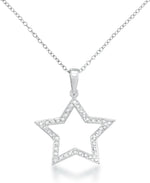 Load image into Gallery viewer, Platinum over Sterling Silver_Diamond_Fascination_Diamond_Accent_Sterling_Silver_Star_Pendant_in_Sterling_Silver_I_Heart_2