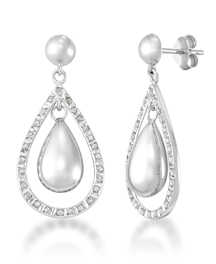 Platinum over Sterling Silver_Diamond Fascination® Diamond Accent Sterling Silver Teardrop Dangle Earrings - iHeart Jewels_I_Heart_1