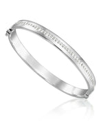 Cargar imagen en el visor de la galería, Platinum over Sterling Silver_Diamond Fascination® Diamond Accent Sterling Silver Wide Hinged Bangle Bracelet Set - iHeart Jewels_I_Heart_2