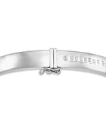 Cargar imagen en el visor de la galería, Platinum over Sterling Silver_Diamond Fascination® Diamond Accent Sterling Silver Wide Hinged Bangle Bracelet Set - iHeart Jewels_I_Heart_2