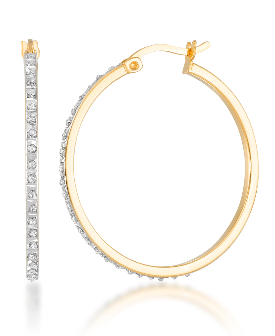 18K Yellow Gold over Sterling Silver _Diamond Fascination® Diamond Accent in Sterling Silver 3 Piece Hoop Earring Set_I_Heart_1