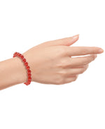 Load image into Gallery viewer, Dyed Red Agate_Dyed Red Agate Beaded Stretch Bracelet_I_Heart_1