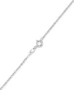 Load image into Gallery viewer, Platinum over Sterling Silver_Enamel Flower Pendant with Faceted Glass Garnet, 18"_I_Heart_1