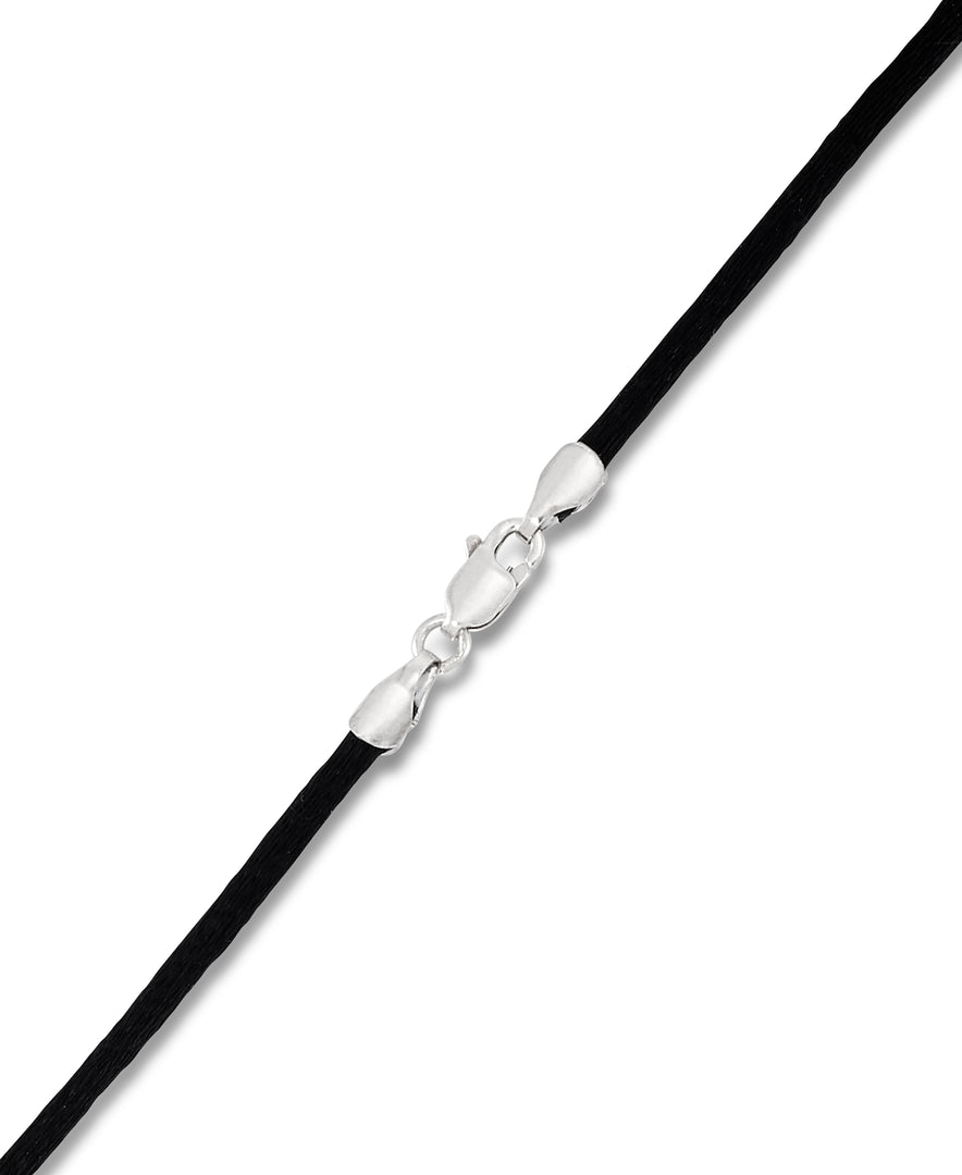 14K Yellow Gold over Sterling Silver_Enamel Leopard Slide with Diamond Accent Collar on Black Rubber Cord_I_Heart_1