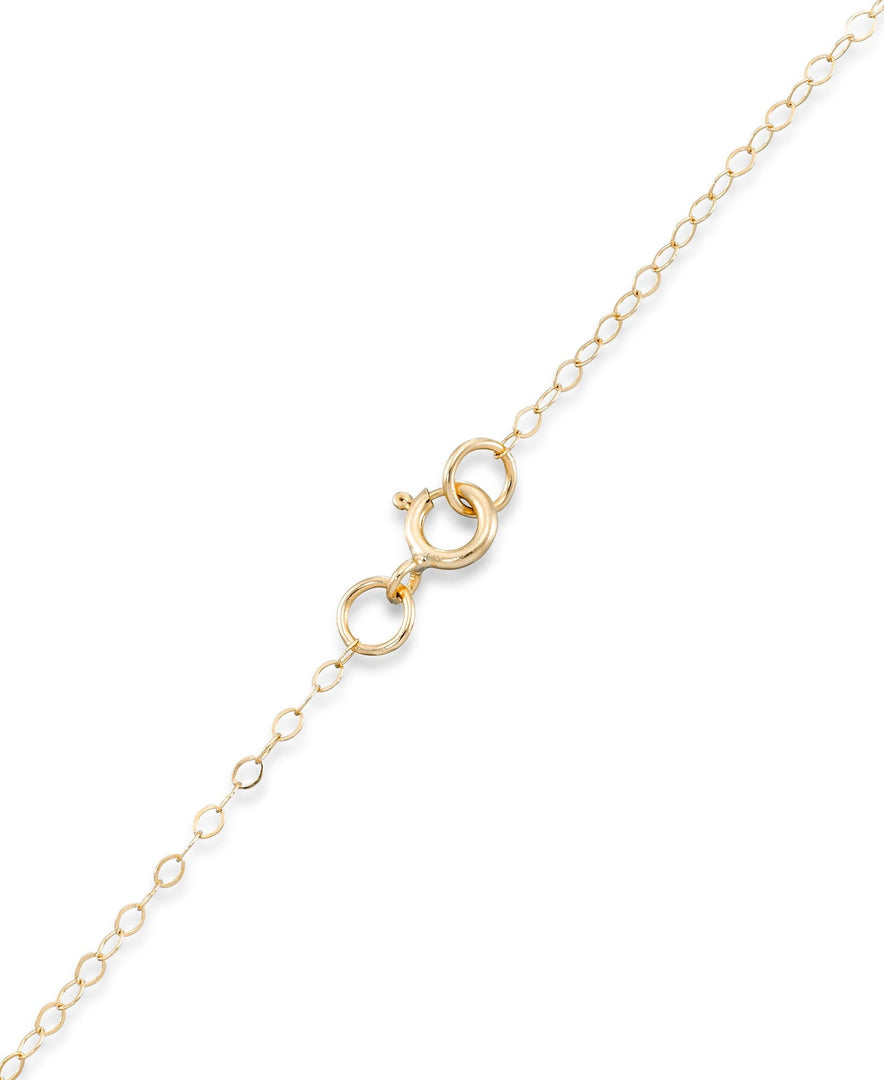 Yellow Gold_Gold Luxe® 14K Yellow Gold Cross Pendant with Brilliant Pave Crystals, 18" Chain.  Dent Resistant, Infused with Nano Diamond Resin Core® - iHeart Jewels_I_Heart_1