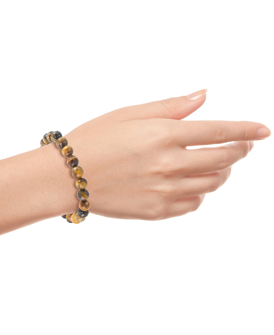 Genuine Tiger's Eye_Genuine Tiger's Eye Beaded Stretch Bracelet_I_Heart_1