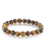 Load image into Gallery viewer, Genuine Tiger's Eye_Genuine Tiger's Eye Beaded Stretch Bracelet_I_Heart_1