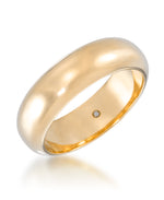 Load image into Gallery viewer, Yellow Gold_Gold Luxe® 14K Gold High Polished Bold Domed Band Ring Dent Resistant, Infused with Nano Diamond Resin Core®_I_Heart_1