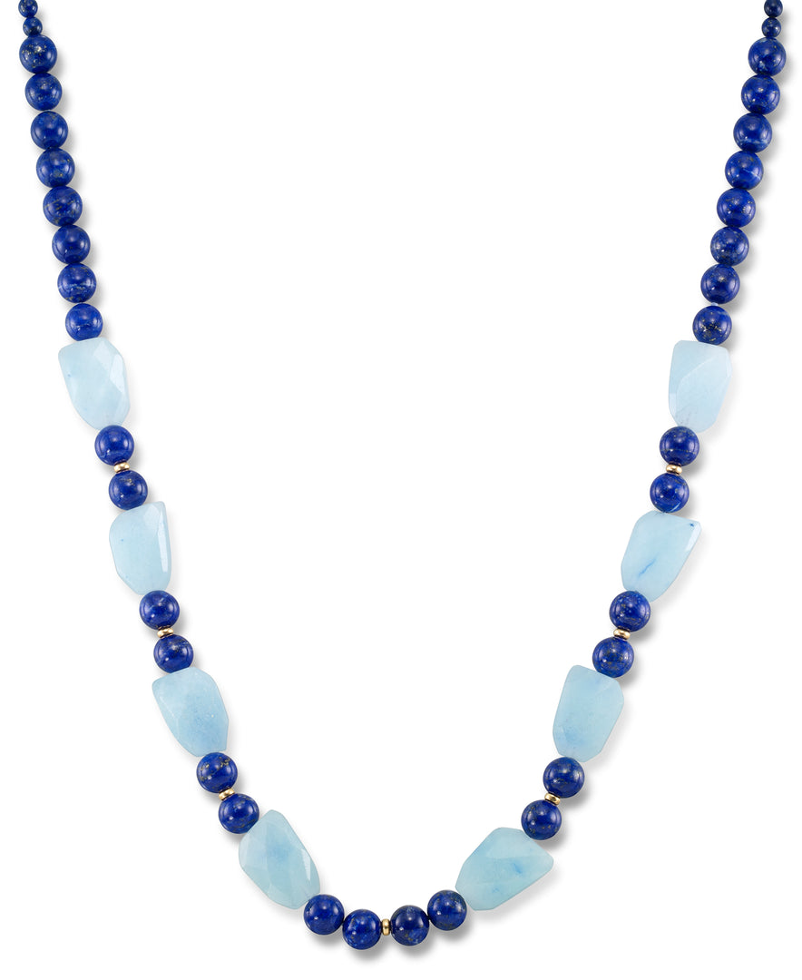 18K Yellow Gold over Sterling Silver_Graduated Lapis and Icy Blue Quartz Toggle Necklace_I_Heart_1