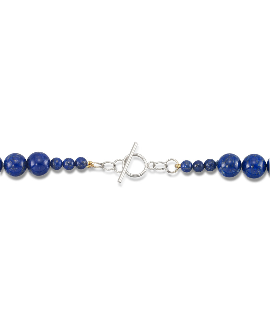 18K Yellow Gold over Sterling Silver_Graduated Lapis and Icy Blue Quartz Toggle Necklace_I_Heart_1
