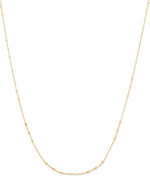 Load image into Gallery viewer, Yellow Gold_14K Gold Diamond Cut Bead Chain Made in Italy_I_Heart_1