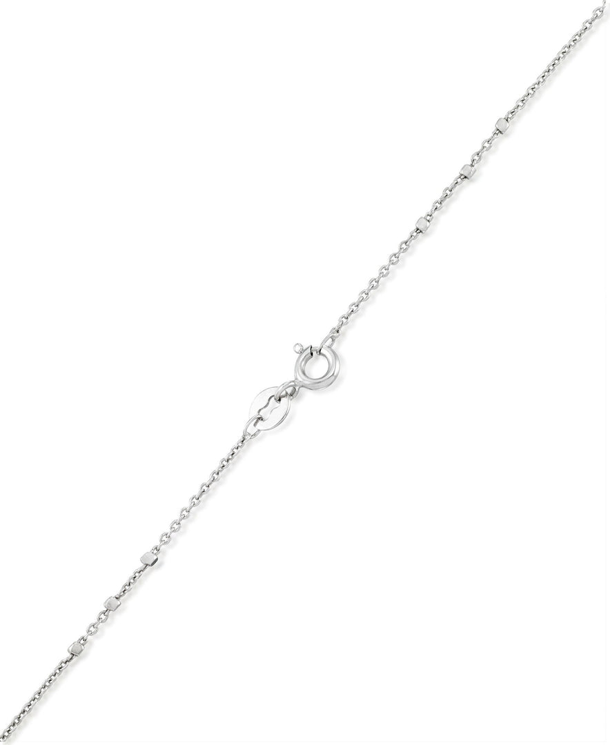 White Gold_14K Gold Diamond Cut Bead Chain Made in Italy_I_Heart_2