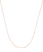 Load image into Gallery viewer, Rose Gold_14K Gold Diamond Cut Bead Chain Made in Italy_I_Heart_3
