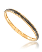 Load image into Gallery viewer, 14K Yellow Gold over Sterling Silver_Leopard Enamel Flexible Bangle Bracelet_I_Heart_1