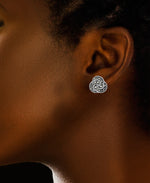 Load image into Gallery viewer, Sterling Silver_Tori Hill® Genuine Marcasite Loveknot Earrings_I_Heart_1