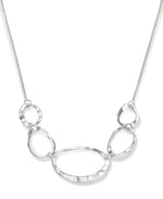 Load image into Gallery viewer, Platinum over Sterling Silver_Organic Five Circle Necklace, 16"_I_Heart_1
