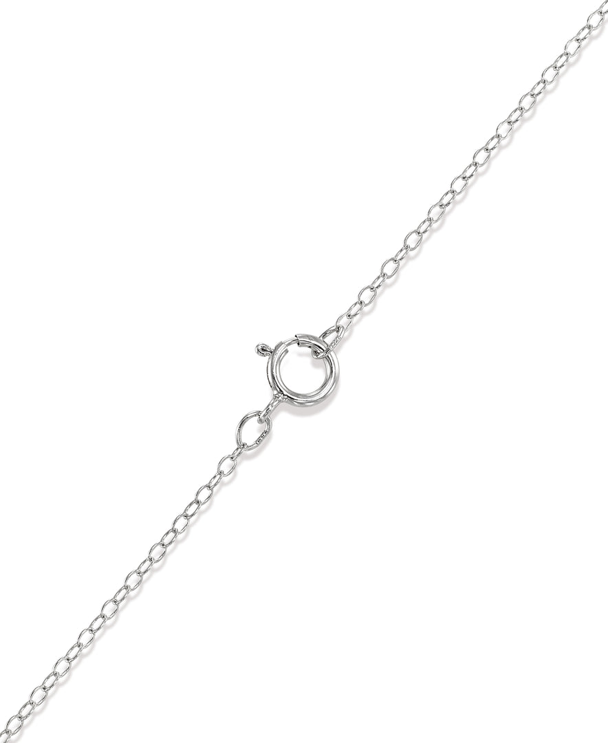 Platinum over Sterling Silver 1/2 CT. T.W. Simulated Diamond Concentric Circle Pendant, 18"_I_Heart_1