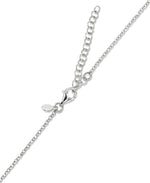 Load image into Gallery viewer, Platinum over Sterling Silver Domed Heart Dangle Necklace, 16" plus 2" Extender, Made in Italy_I_Heart_2