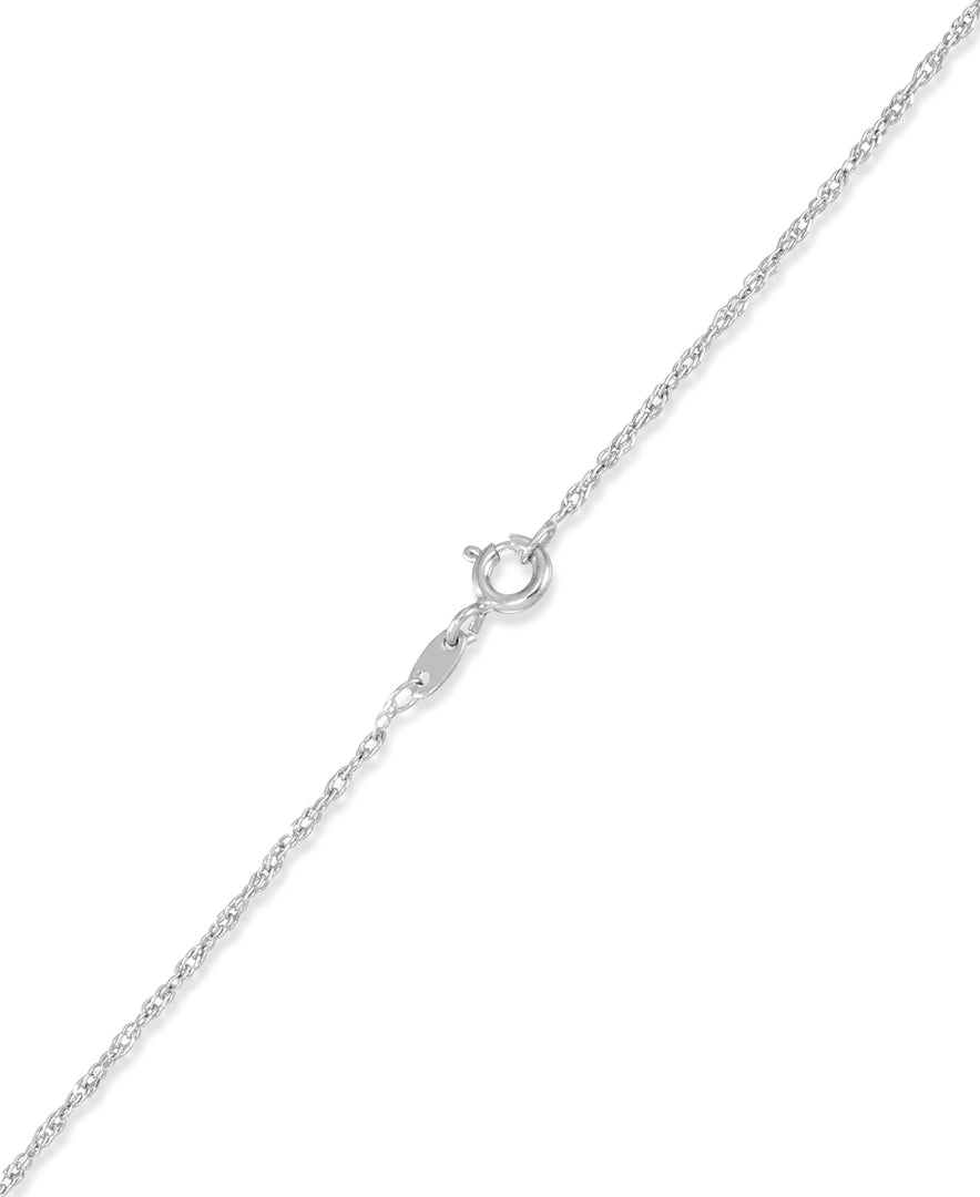 Platinum over Sterling Silver Moon and Stars Pendant in Genuine Black Onyx, 18" Chain_I_Heart_1