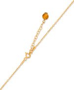 Load image into Gallery viewer, 18K Yellow Gold over Sterling Silver_Amber Rosa™ Genuine Multi Color Amber Star Cluster necklace_I_Heart_1