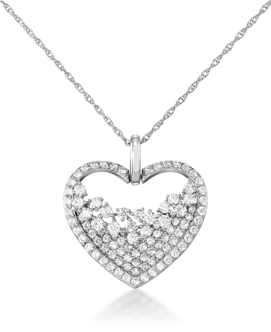 Platinum over Sterling Silver_4 1/4 CT. T.W. Simulated Diamond Radiant Heart Pendant in Platinum over Sterling Silver, 18"_I_Heart_2