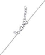 Load image into Gallery viewer, Platinum over Sterling Silver_Sunburst Heart Pendant, 16" Chain with 2" Extender, Made in Italy _I_Heart_2