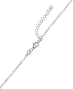 Load image into Gallery viewer, Platinum over Sterling Silver Graduated Mariner Link Bib Necklace, 16" plus 2" Extender, Made in Italy_I_Heart_1