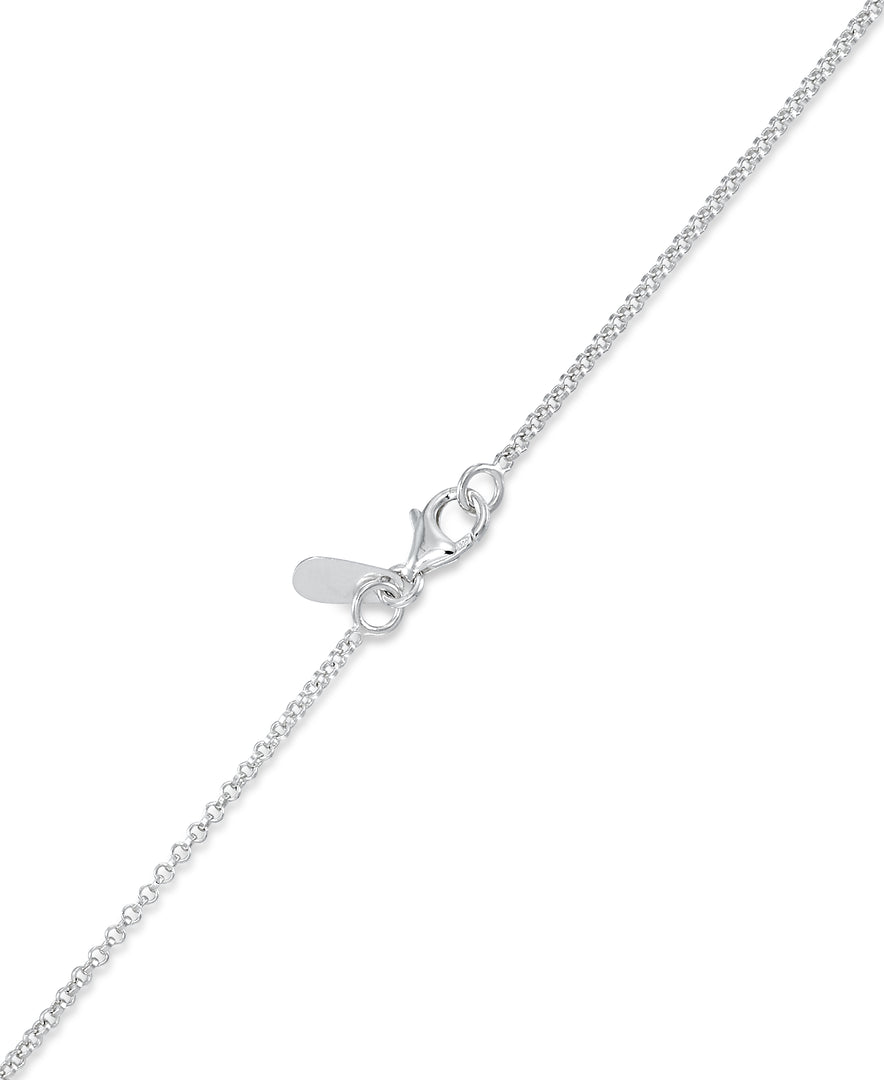 Platinum over Sterling Silver_Organic Five Circle Necklace, 16"_I_Heart_1