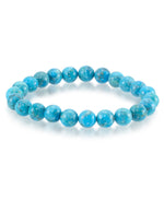 Load image into Gallery viewer, Simulated Turqouise_Genuine Beaded Stretch Bracelet_I_Heart_1
