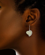 Load image into Gallery viewer, Sterling_Silver Tori Hill® Genuine Marcasite and Genuine Jade Heart Dangle Earrings_I_Heart_1