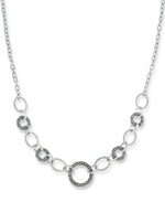 Load image into Gallery viewer, Sterling Silver_Tori Hill® Genuine Marcasite Multi Circle Necklace_I_Heart_1