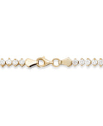 Load image into Gallery viewer, Yellow Gold_10K Gold Tennis Bracelet Made with Fine Simulated Diamonds. Made in Turkey_I_Heart_1