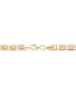 Cargar imagen en el visor de la galería, Yellow Gold_14K Gold Satin and Polished Greek Key Stampato bracelet 7.25"_I_Heart_1