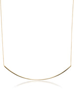 Load image into Gallery viewer, Yellow Gold_14K Gold Bar Necklace, 16" with 2" Extender, Made in Italy_I_Heart_1
