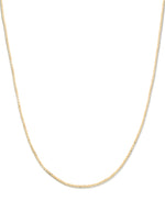 Load image into Gallery viewer, Yellow Gold 14K Gold Gltter Chain Necklace, 18", Made in Italy_I_Heart_1