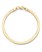 Load image into Gallery viewer, Yellow Gold 14K Gold High Polished Herringbone Bracelet, 7", Made in Italy_I_Heart_1