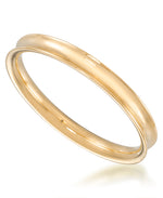 Load image into Gallery viewer, Yellow Gold_Gold Luxe® 14K Gold Bold High Polished Concave Bangle Bracelet, 8".  Dent Resistant, Infused with Nano Diamond Resin Core®_I_Heart_1