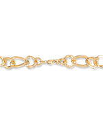Load image into Gallery viewer, Yellow Gold Gold Luxe® 14K Gold Open Flowing Link Necklace with Magnetic Closure, 24".  Dent Resistant, Infused with Nano Diamond Resin Core®_I_Heart_1