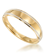 Load image into Gallery viewer, Yellow Gold_Gold Luxe® 14K Yellow Gold Graduated Bangle with Glittery Frame. Dent Resistant, Infused with Nano Diamond Resin Core®. Average Wrist Size. - iHeart Jewels_I_Heart_1