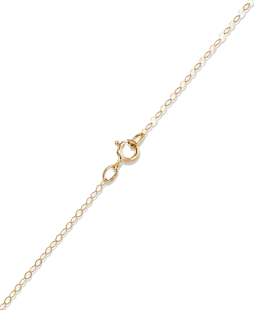 Yellow Gold_Gold Luxe® 14K Yellow Gold High Polished Cross Pendant, 18" Chain. Dent Resistant, Infused with Nano Diamond Resin Core® - iHeart Jewels_I_Heart_1